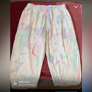 reflex tie dye sweatpants!